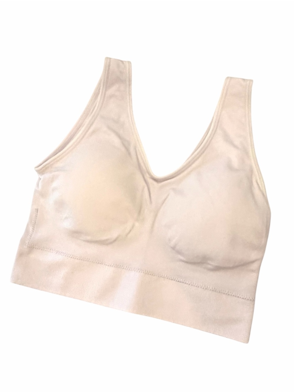 Women’s Nordstrom Sample Seamless Bra Pullover MED Built-in Lightly‎ Padded Cup